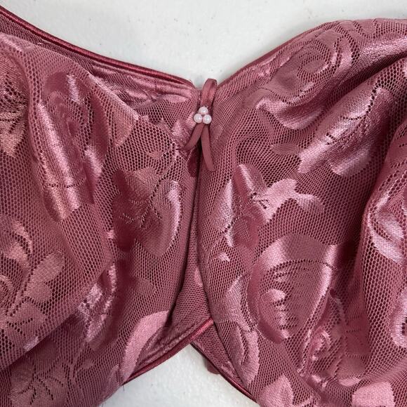 Wacoal 38G Awareness Full Figure Seamless Underwire Bra Mauve Pink 85567 Women's - Picture 5 of 16